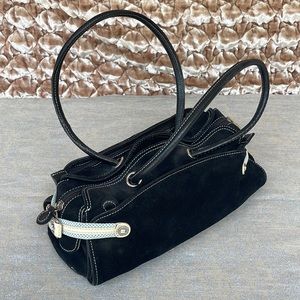 Cole Haan black suede handbag